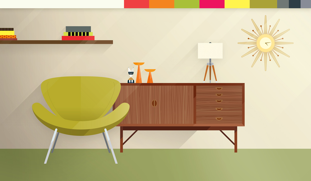 Mid-century Modern -  - SFGate Home Guides: Color Schemes by the Era