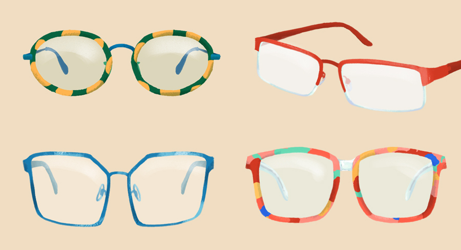 Glasses illustrations